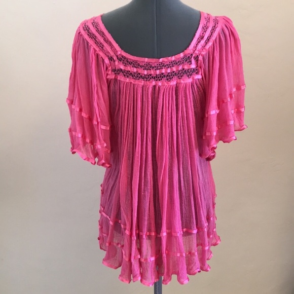 Angel Sleeve Mexican Blouse - Picture 2 of 4